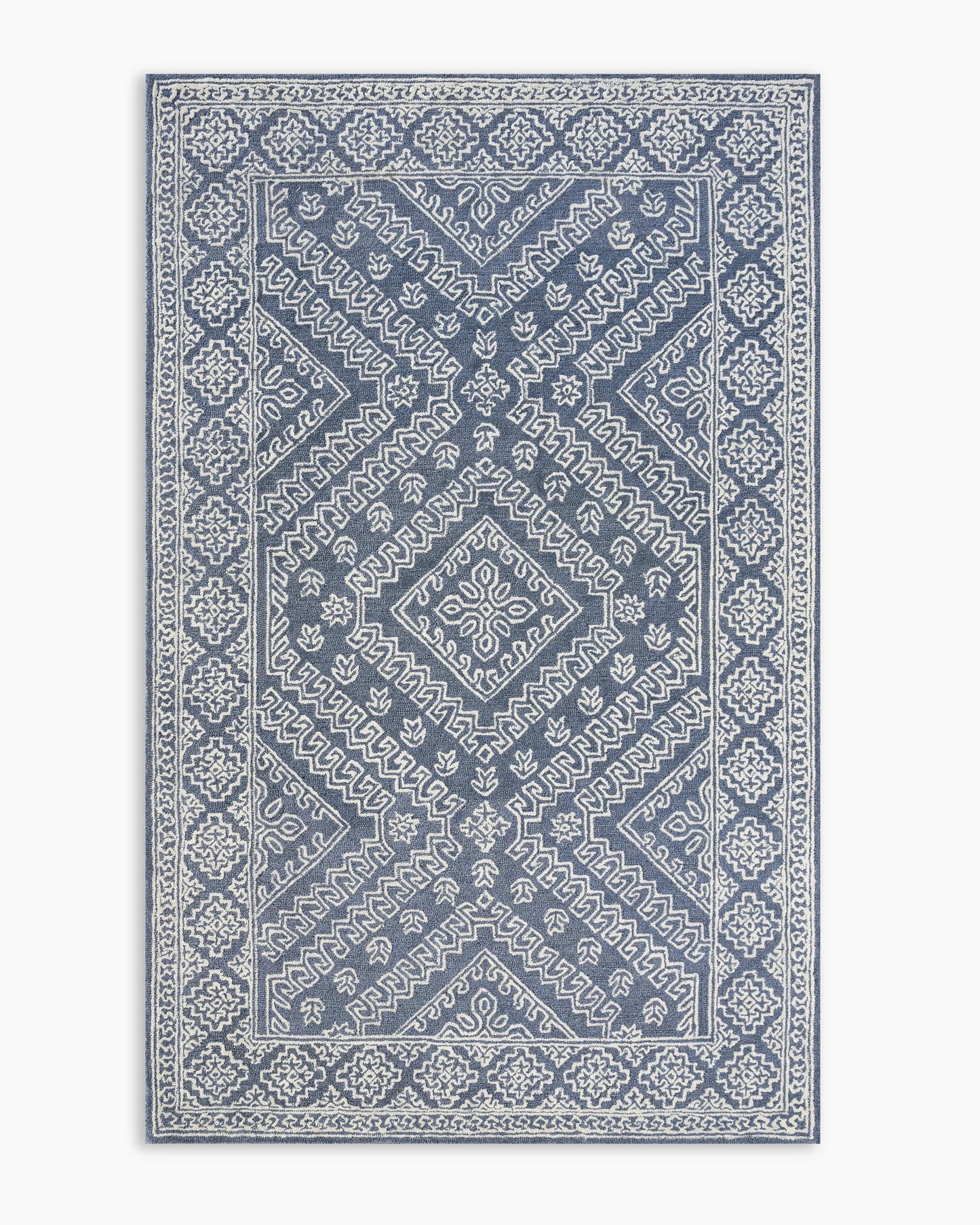 Maisie Tufted Wool Rug - 3' x 5' / Sky Blue