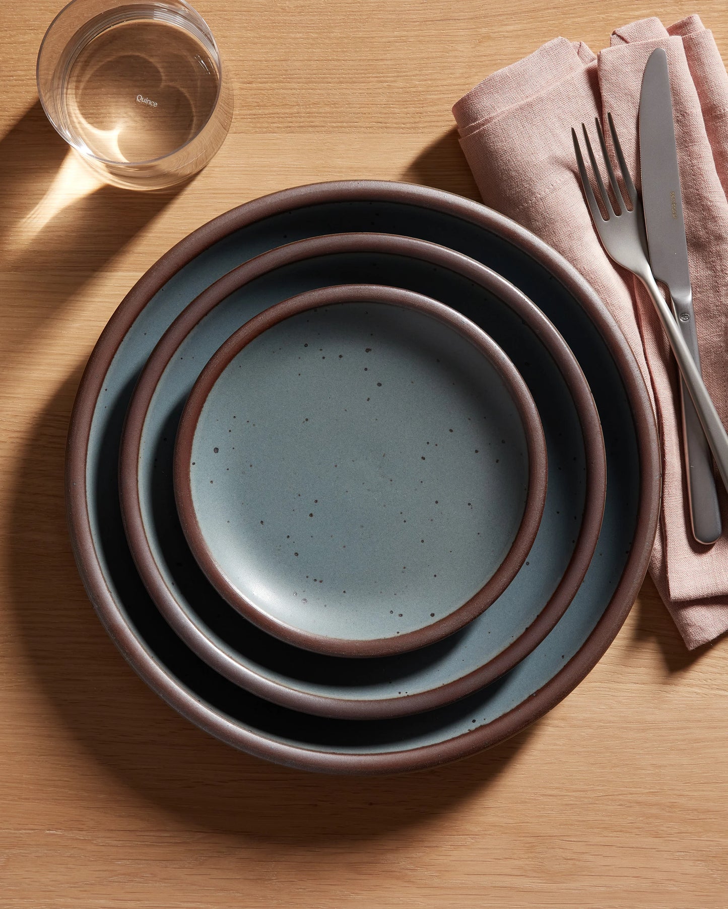 Cake Plate (Set of 4) by East Fork - One Size / Heron