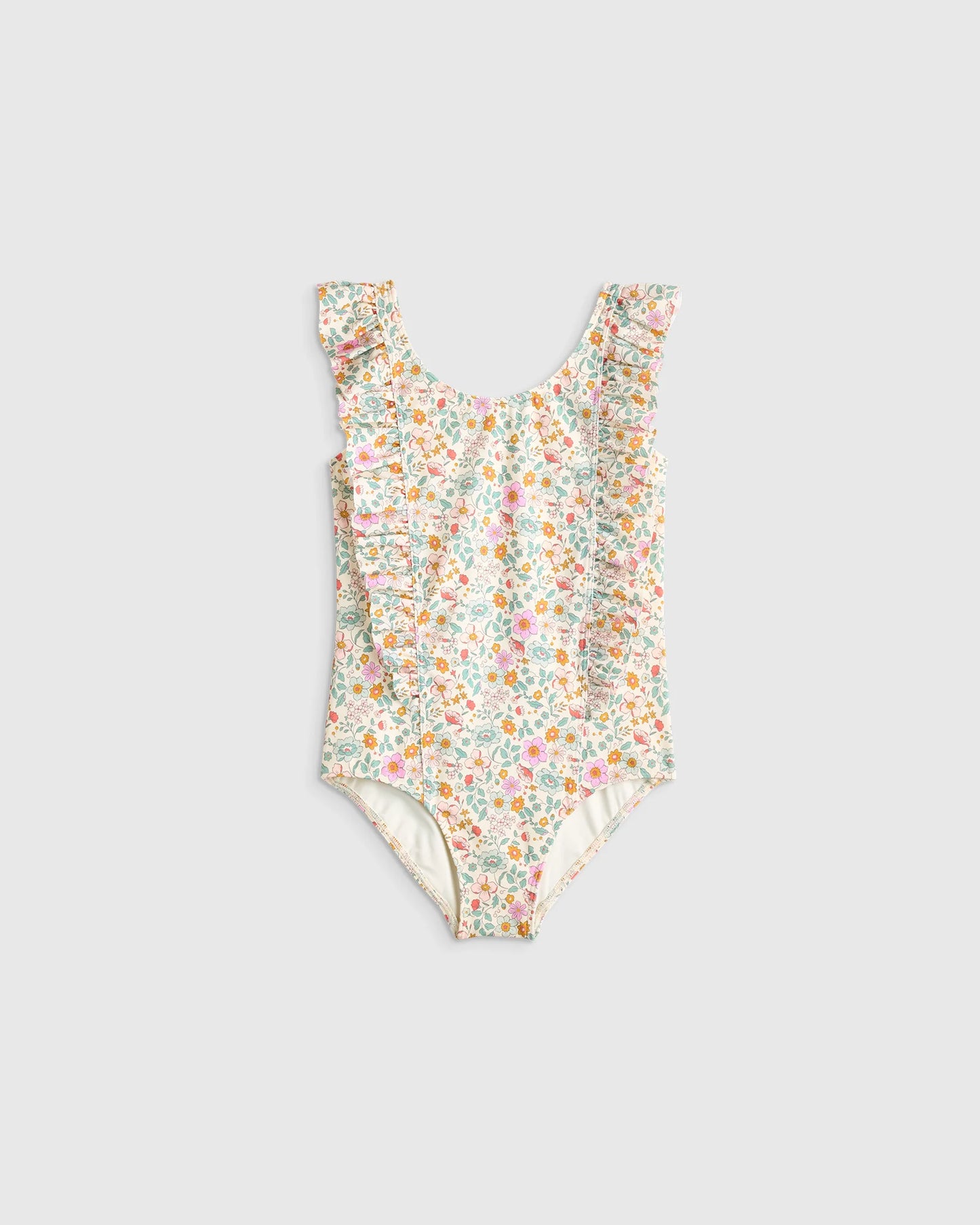 Ruffle One Piece Swimsuit - 6 / Soft Ditsy Floral