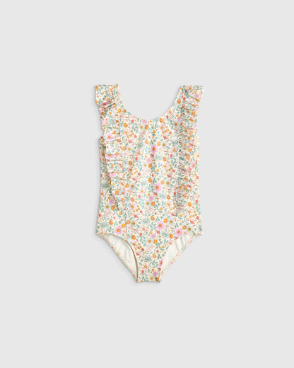Ruffle One Piece Swimsuit - 6 / Soft Ditsy Floral