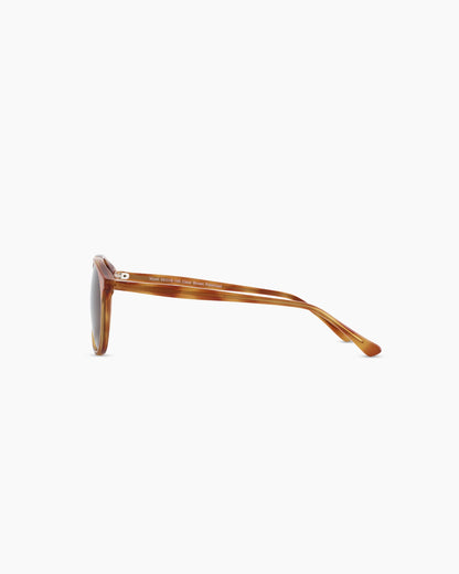 Wyatt Polarized Acetate Sunglasses - One Size / Clear Brown with Brown lens