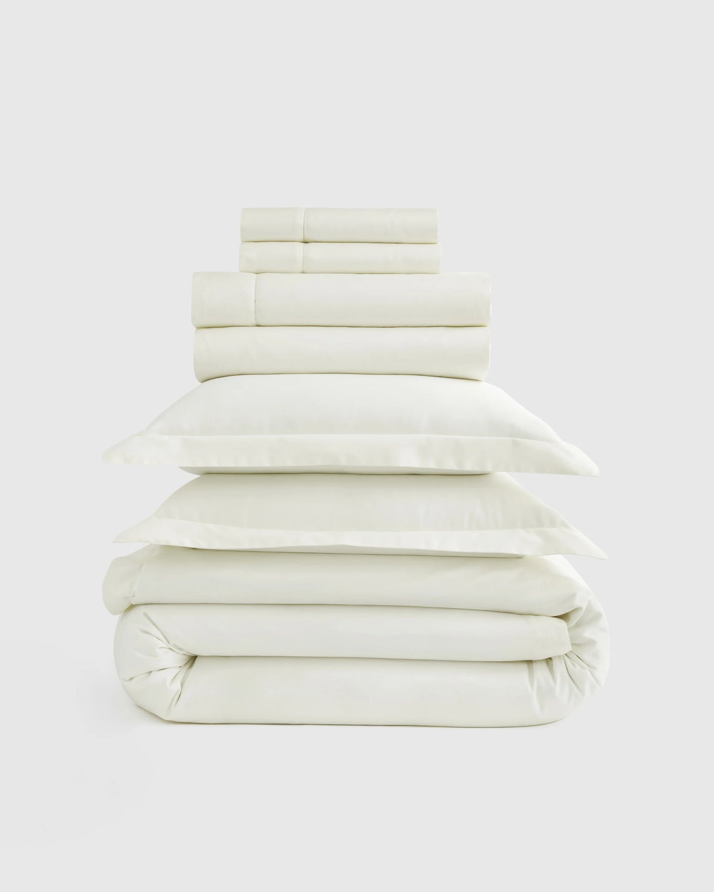 Signature Giza Cotton Sateen Deluxe Bedding Bundle - Twin / Dried Sage
