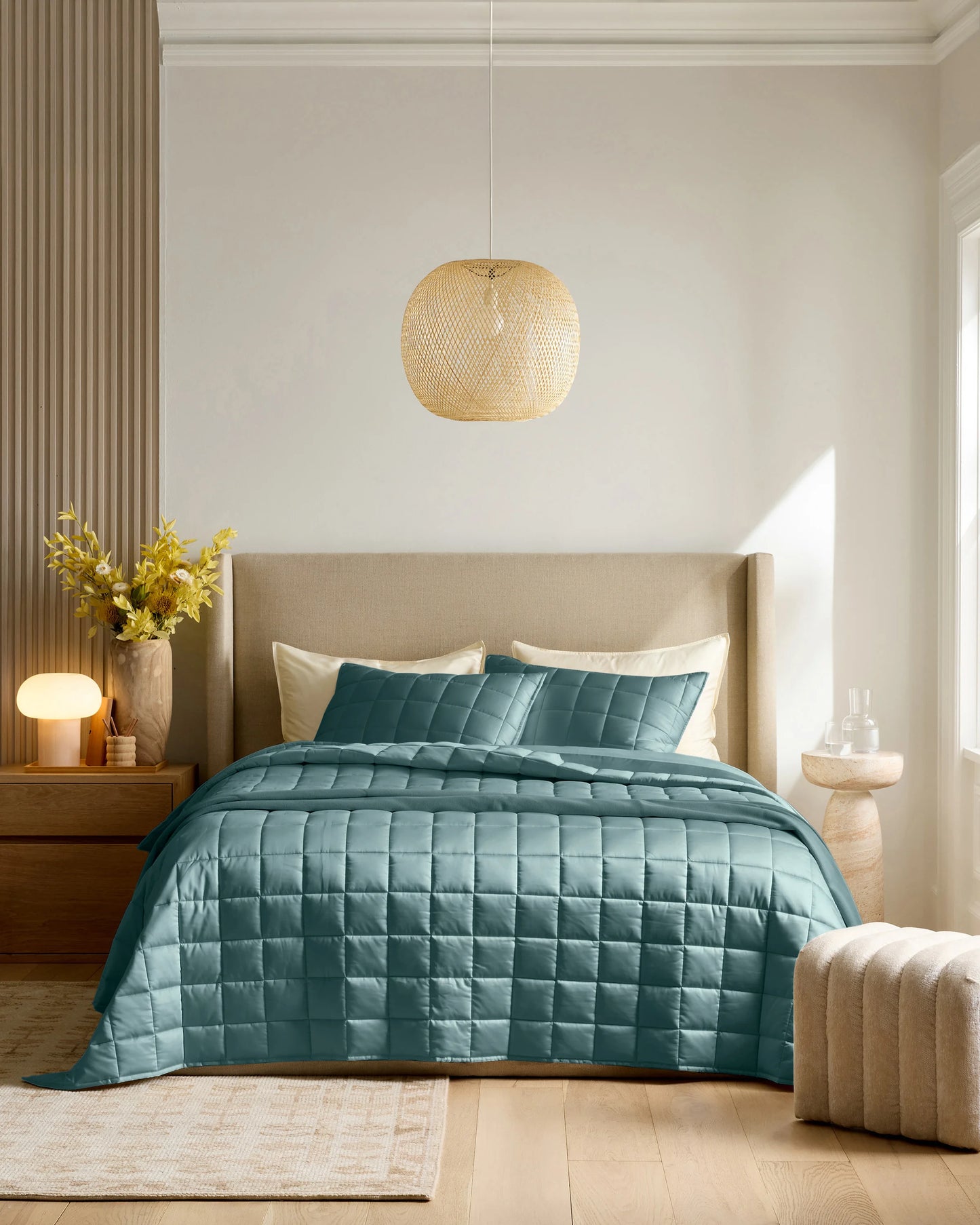 Bamboo Box Quilt - Twin / Sage