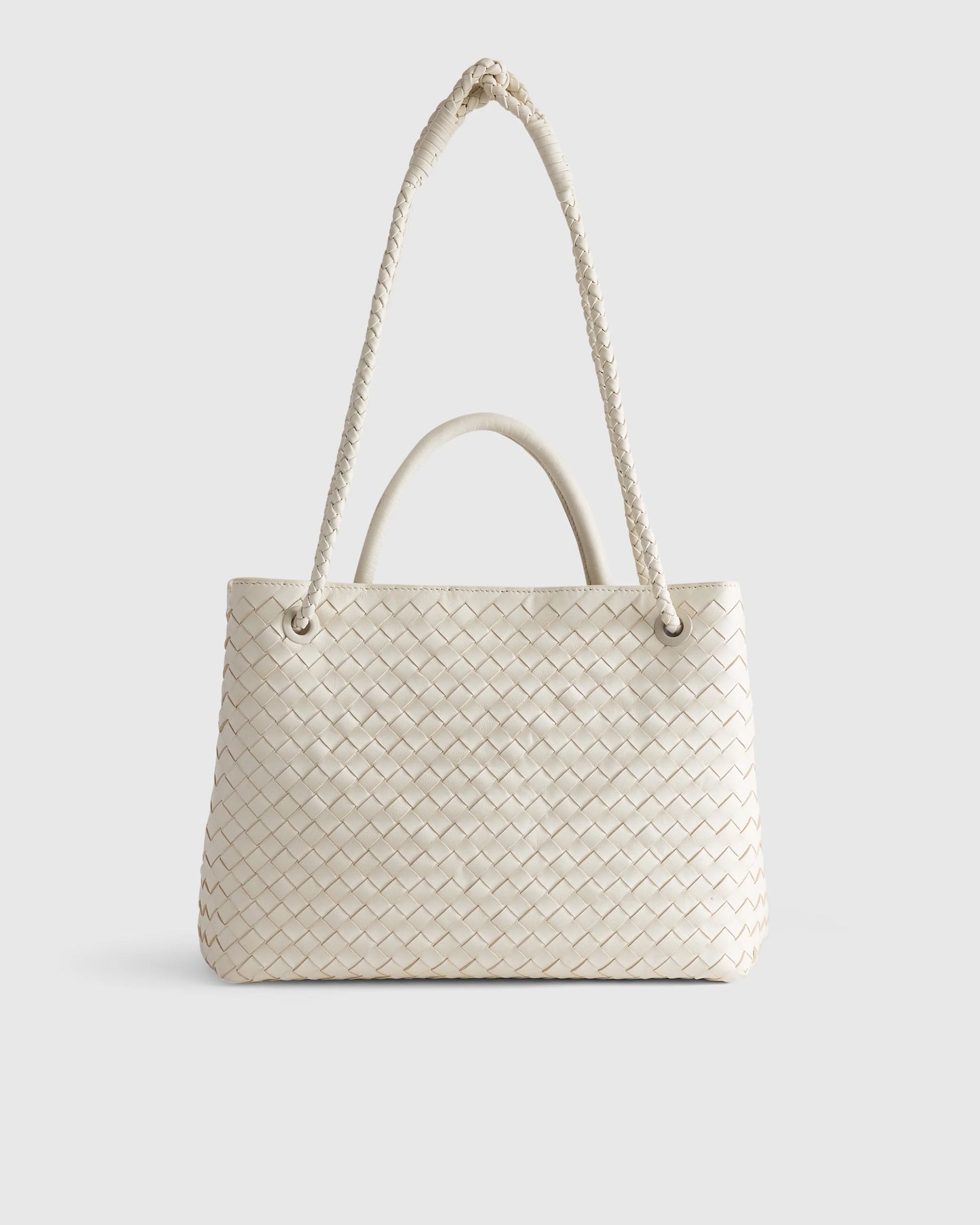 Romy Handwoven Satchel - One Size / Cognac