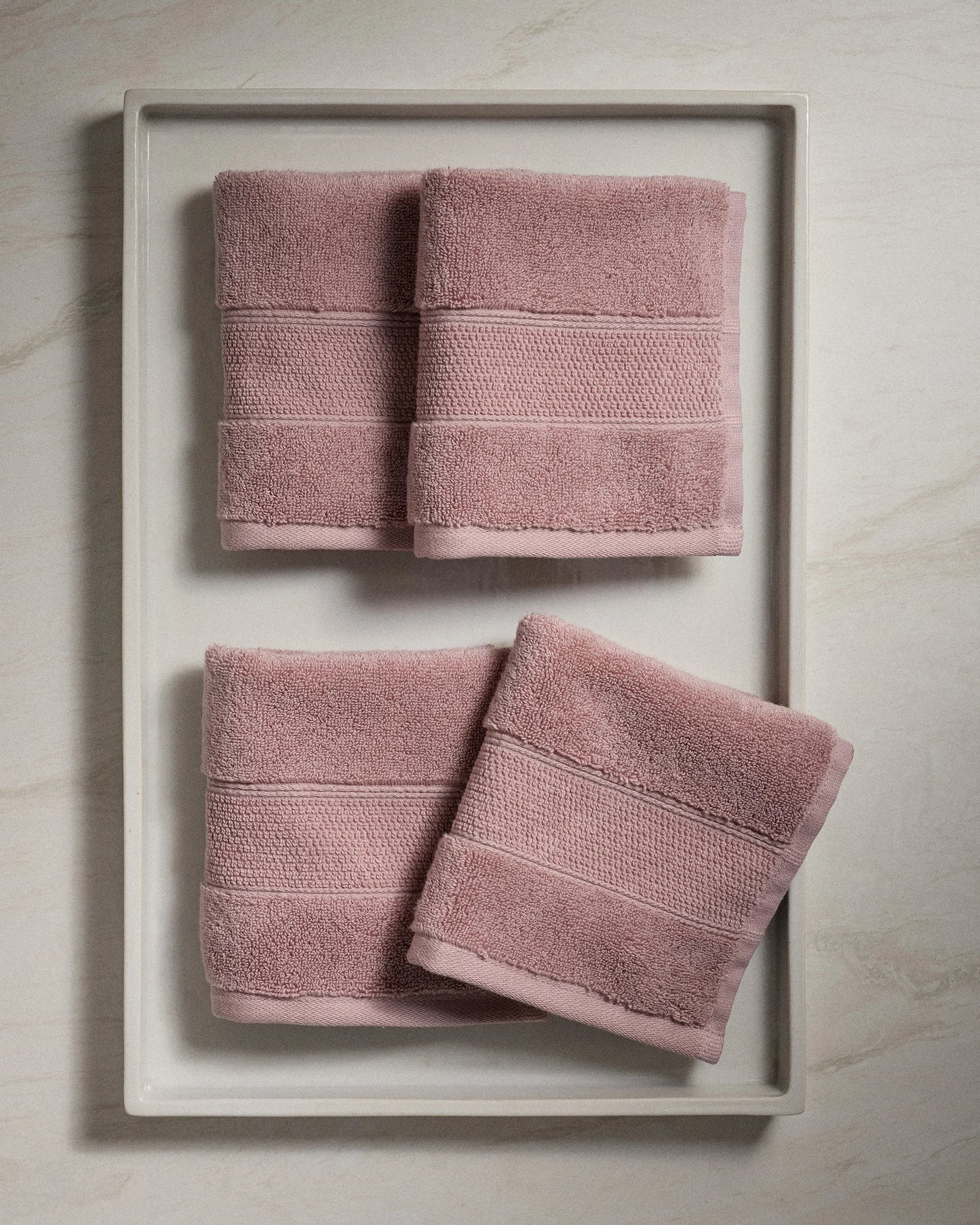 Classic Organic Turkish Cotton Washcloth (Set of 4) - One Size / White
