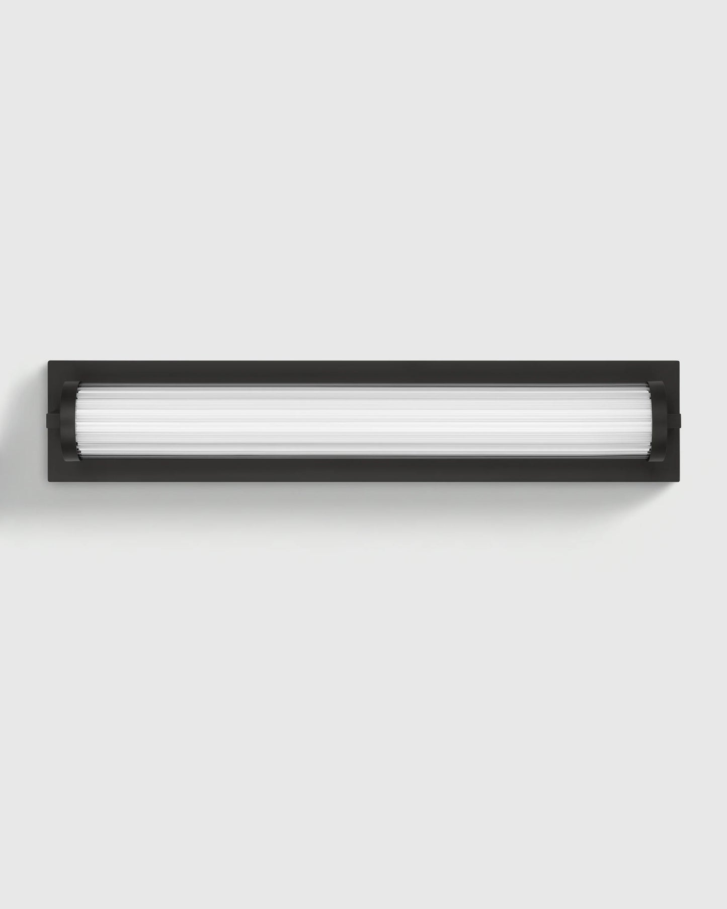 Ribbed Steel LED Vanity Sconce - 22" / Brass