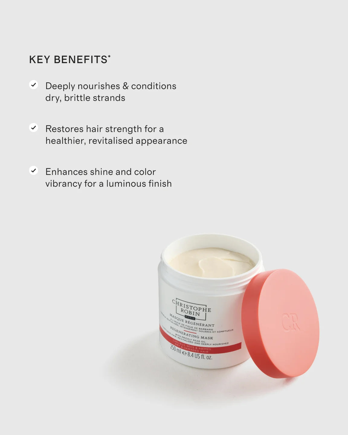 Regenerating Mask with Prickly Pear Oil 8.4 fl oz by Christophe Robin - One Size / No Color
