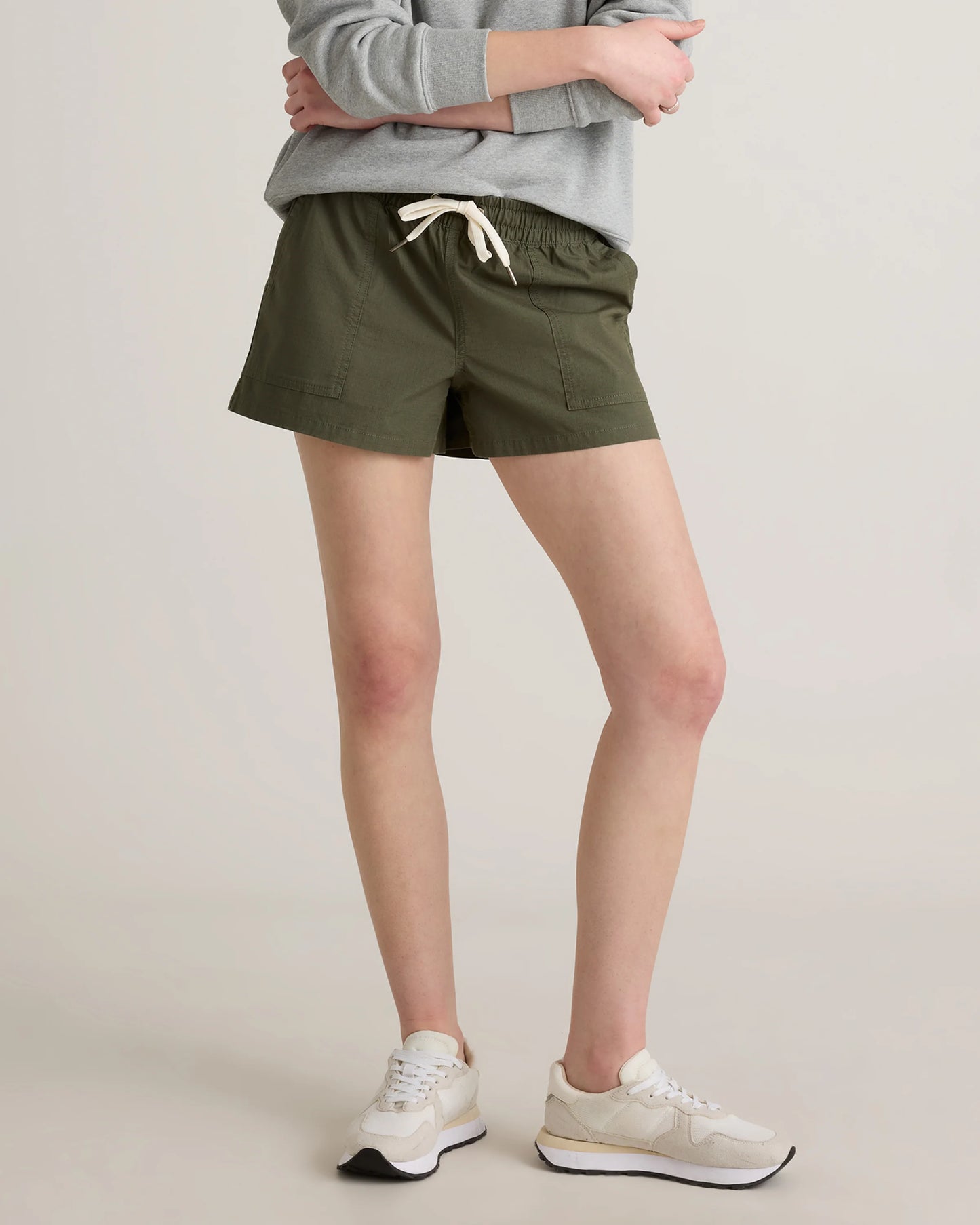 Organic Stretch Ripstop Shorts - XS / Steel
