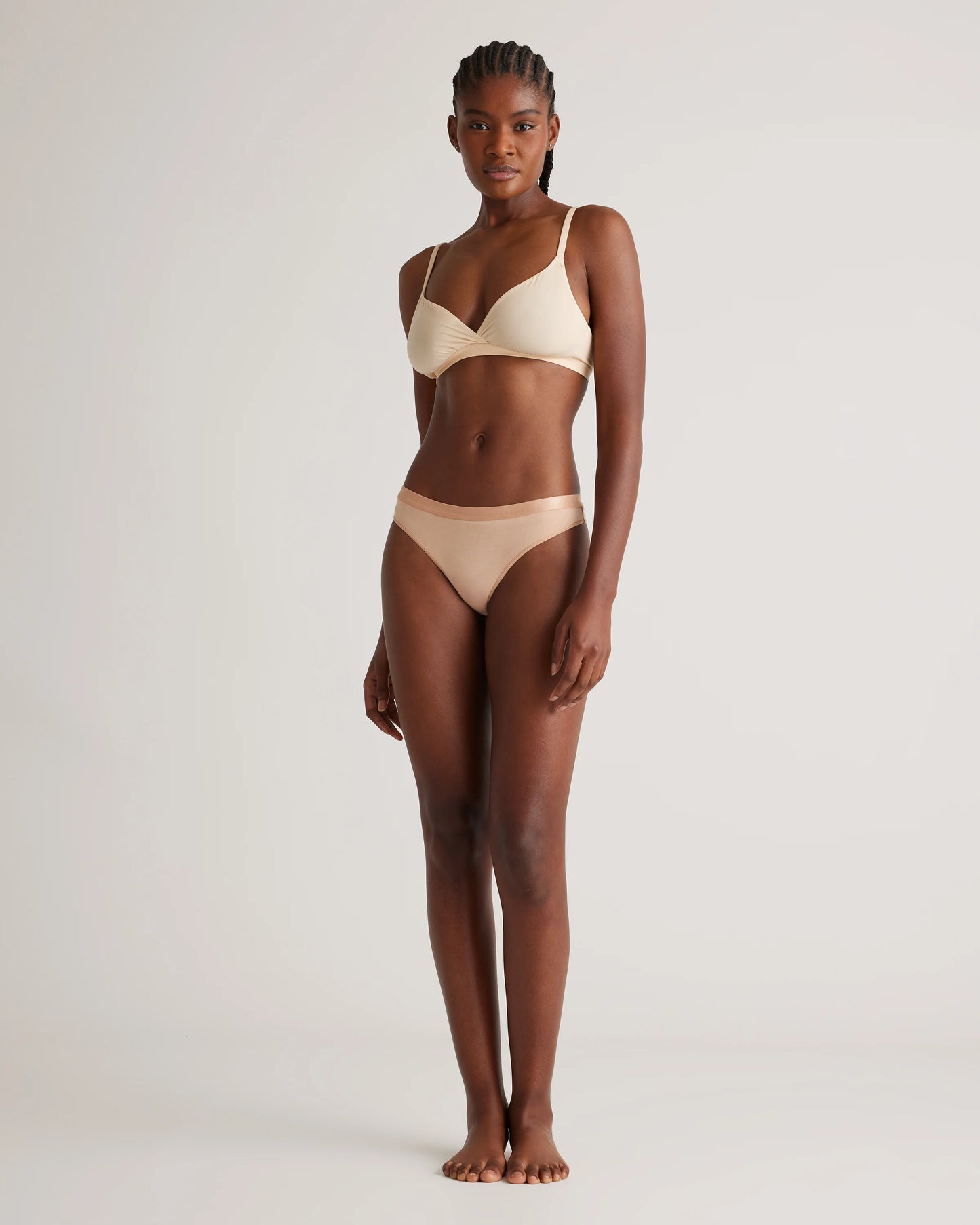Micromodal Thong (6-pack) - XS / Warm Sand