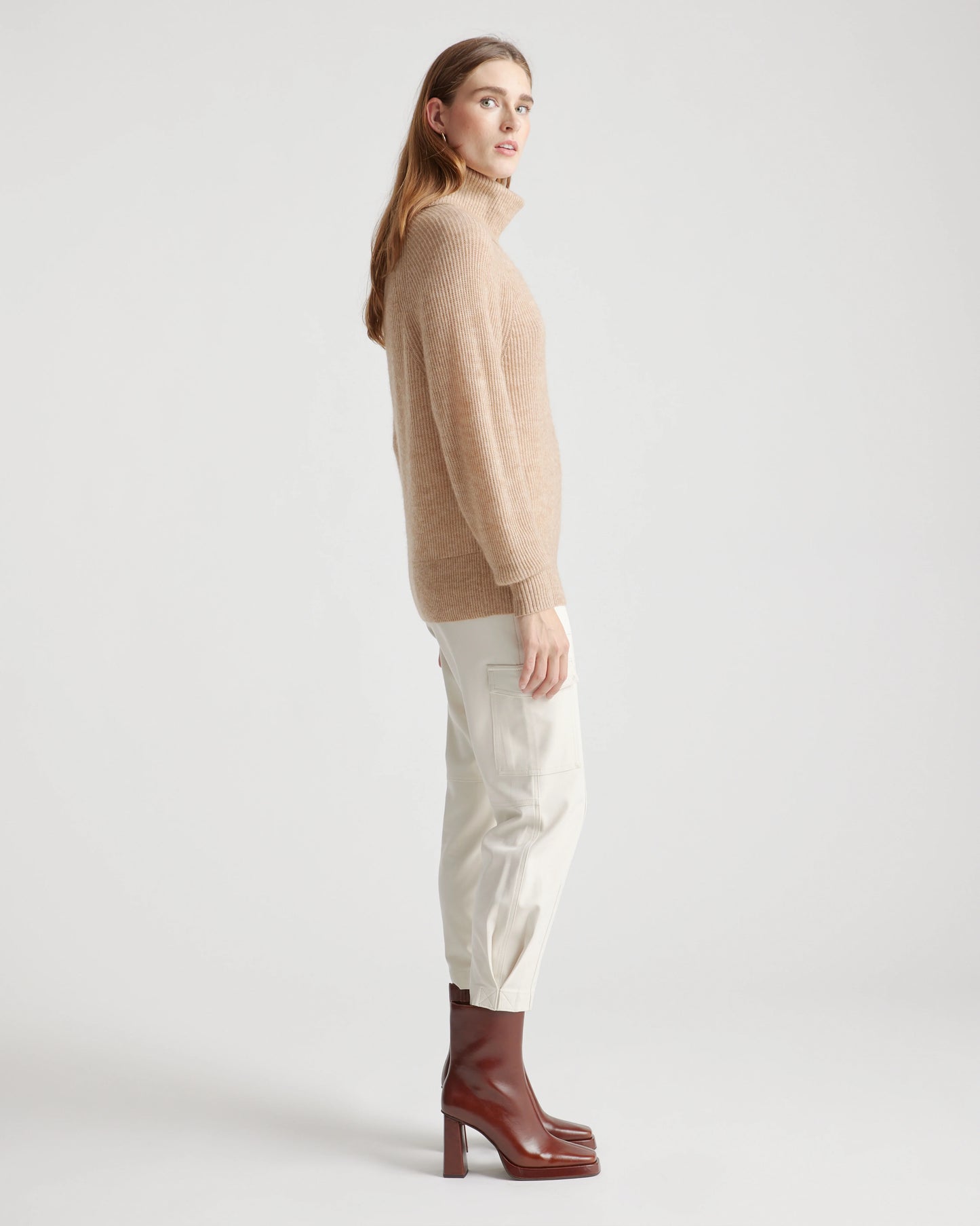 Baby Alpaca-Wool Turtleneck - XS / Light Grey