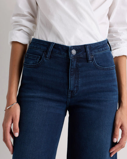 Luna Stretch Wide Leg Jeans - 24 / Frosted Blue