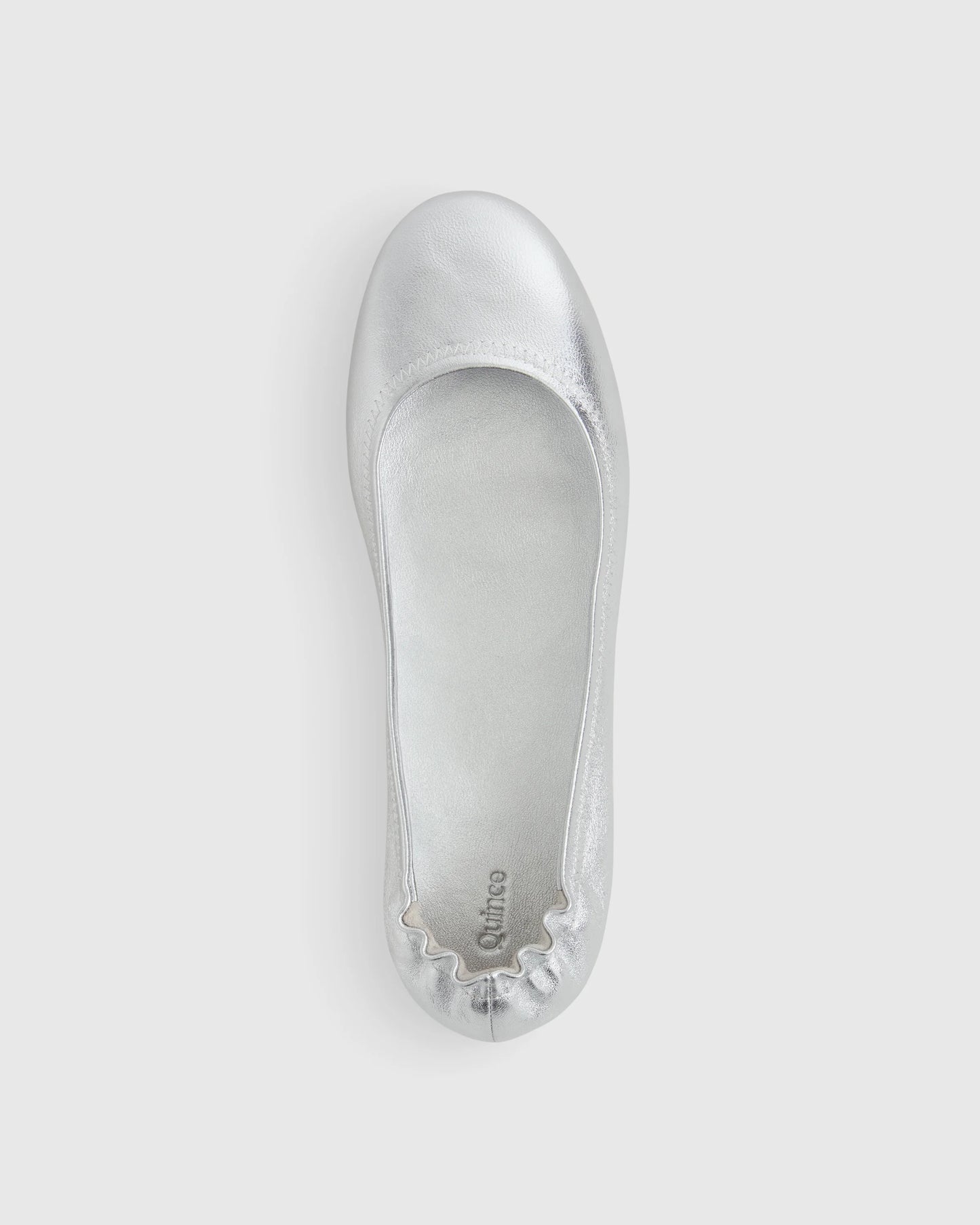 Italian Leather On-The-Go Ballet Flat - 5 / Cognac