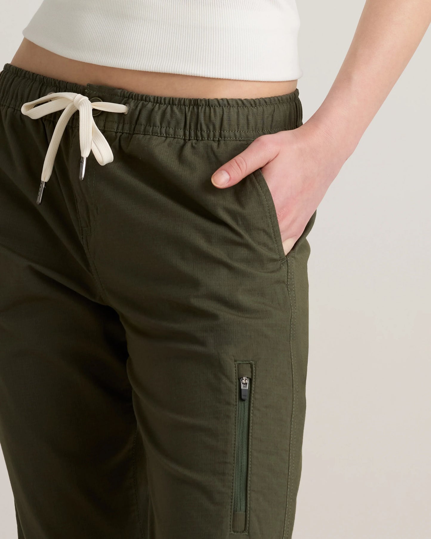 Organic Stretch Ripstop Straight Pants - XS / Steel