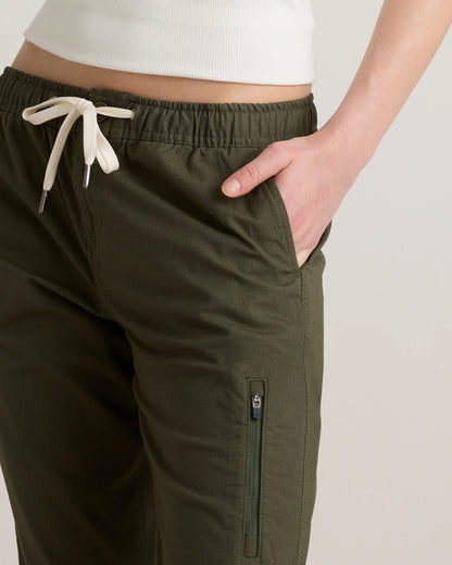 Organic Stretch Ripstop Straight Pants - XS / Steel