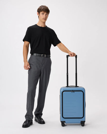 Front Pocket Carry-On Suitcase - One Size / Lavender