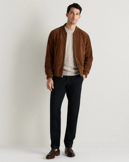 Calfskin Leather Penny Loafer - 7 / Brunette
