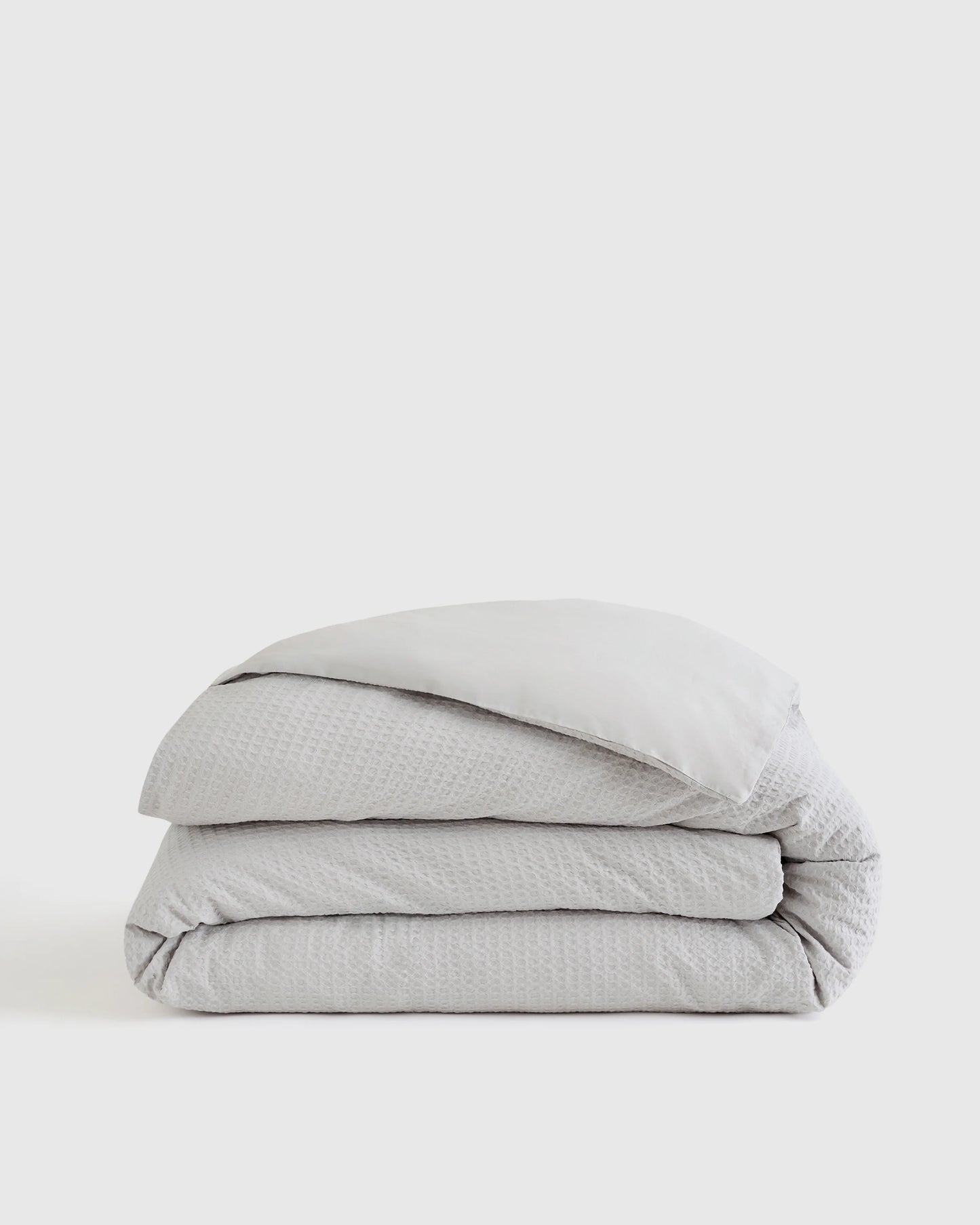 Organic Luxe Honeycomb Duvet Cover - Twin / Mineral