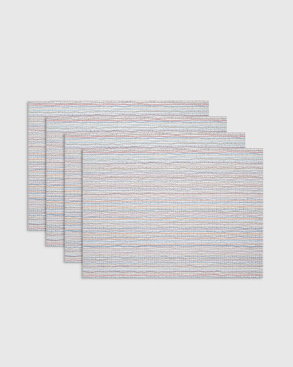 Lattice Easy-Care Rectangular Placemat, Set of 4 by Chilewich - One Size / Sorbet
