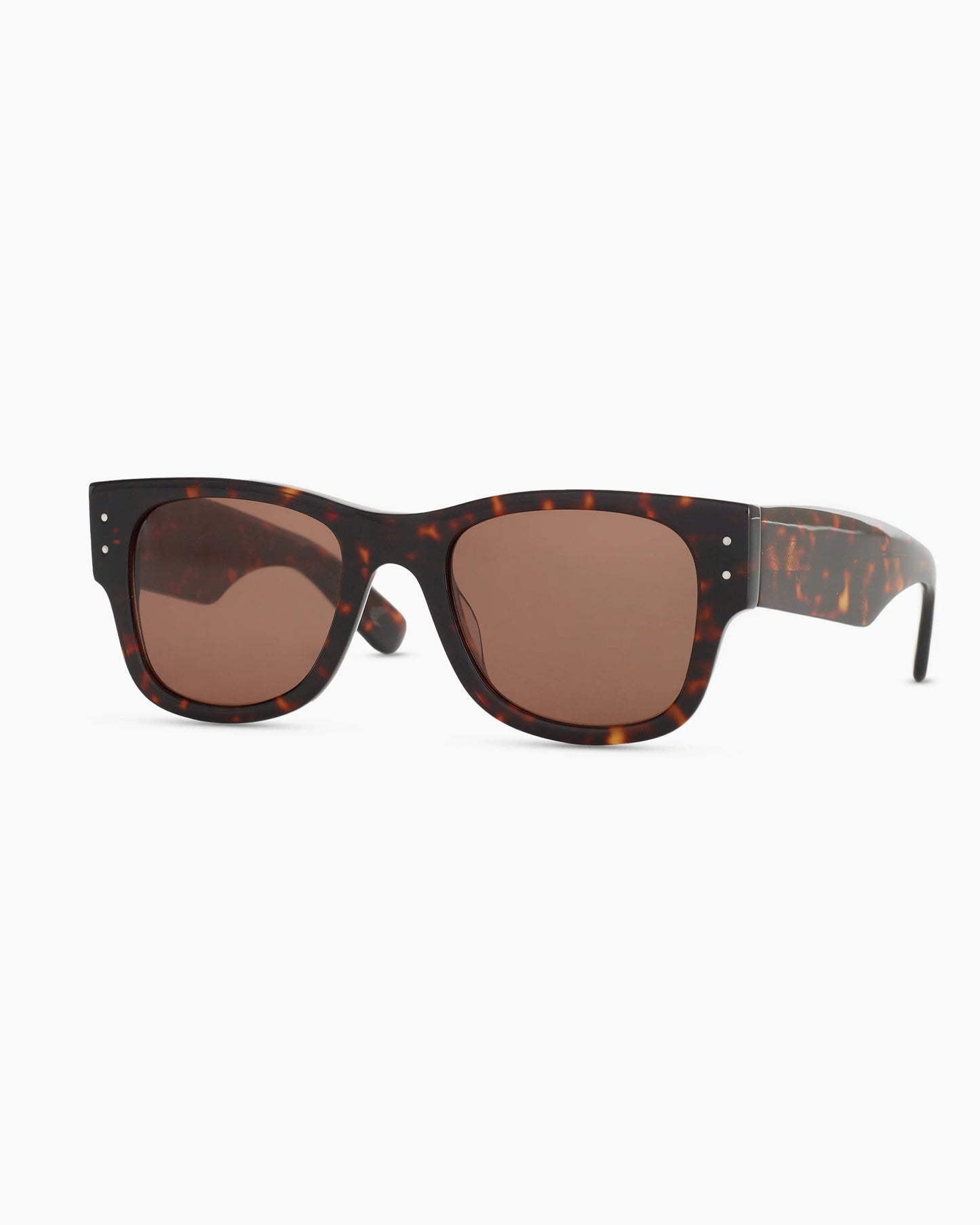 Henry Polarized Acetate Sunglasses - One Size / Tortoise with Brown lens