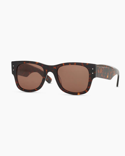 Henry Polarized Acetate Sunglasses - One Size / Tortoise with Brown lens
