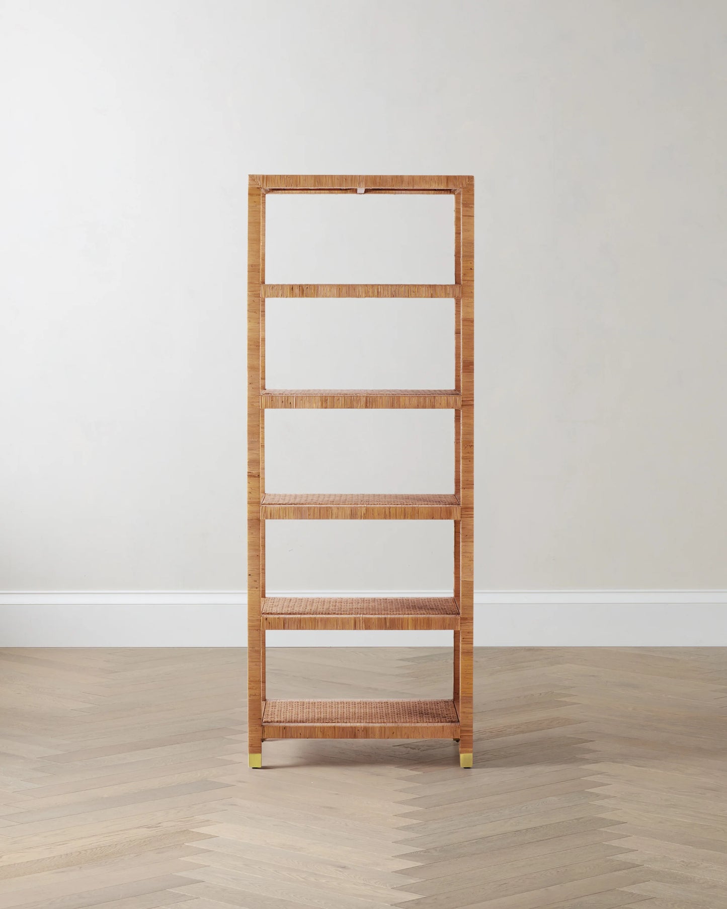Handwoven Rattan Bookcase - One Size / Natural
