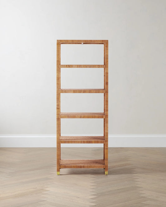 Handwoven Rattan Bookcase - One Size / Natural