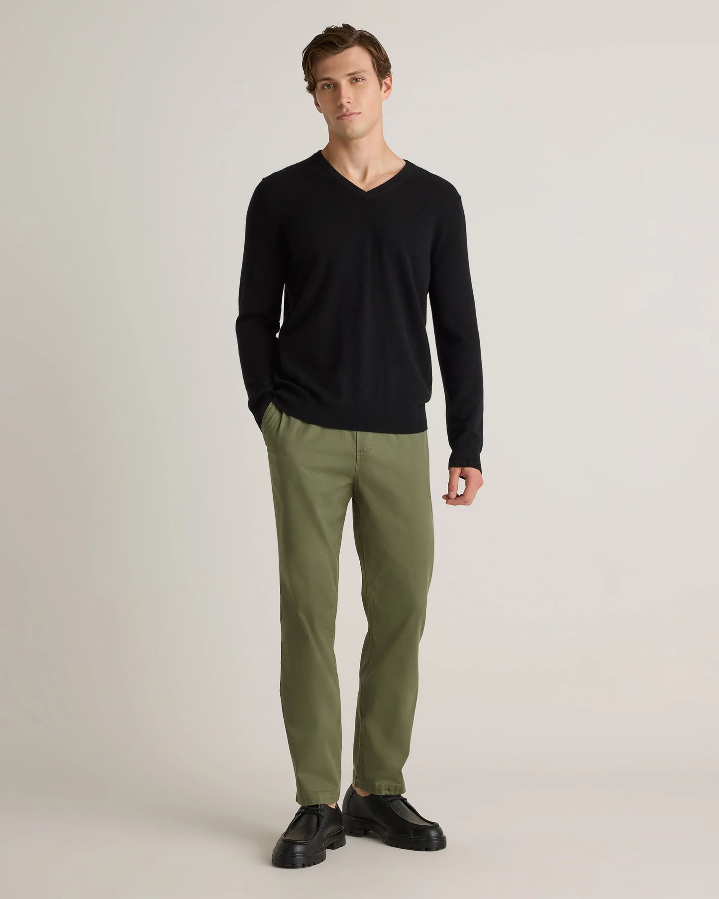 Cotton Chino Drawstring Pants - S / Admiral