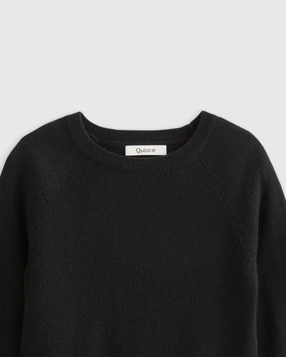 Washable Cashmere Crewneck Sweater - 2T / Forest Floor Green