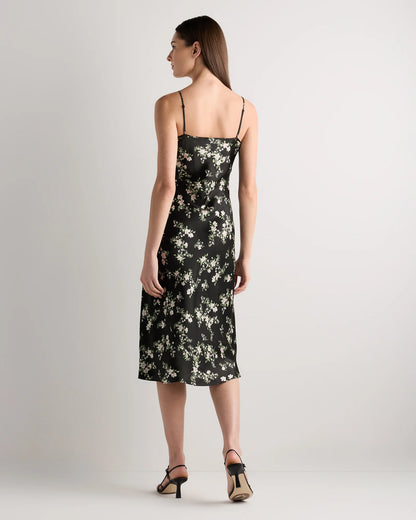 100% Washable Silk Slip Dress - XS / Black