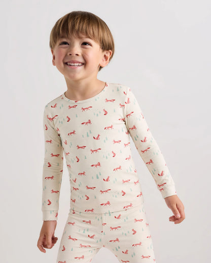 Bamboo Long Sleeve and Pant Pajama Set - 2T / Wildflower Dreams
