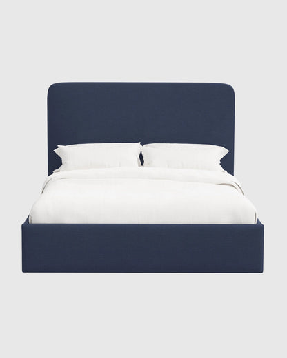 100% Linen Curved Bed - Full / Canvas