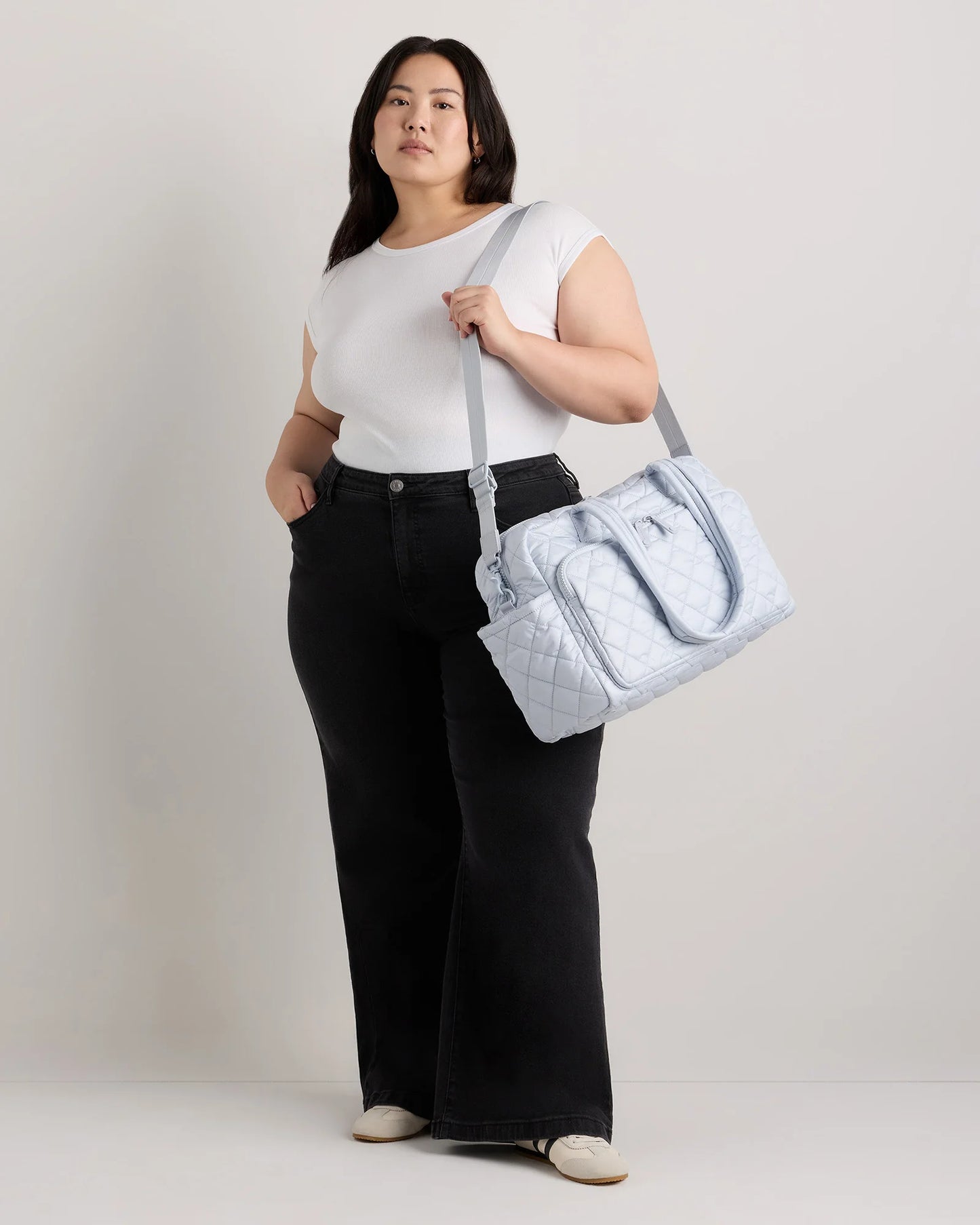 Transit Quilted Duffle Bag - One Size / Taupe Brown