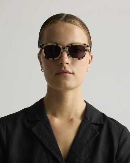 Malibu Polarized Acetate Sunglasses - One Size / Black with Grey lens