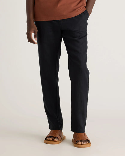 100% European Linen Pants - S / Bayberry Olive
