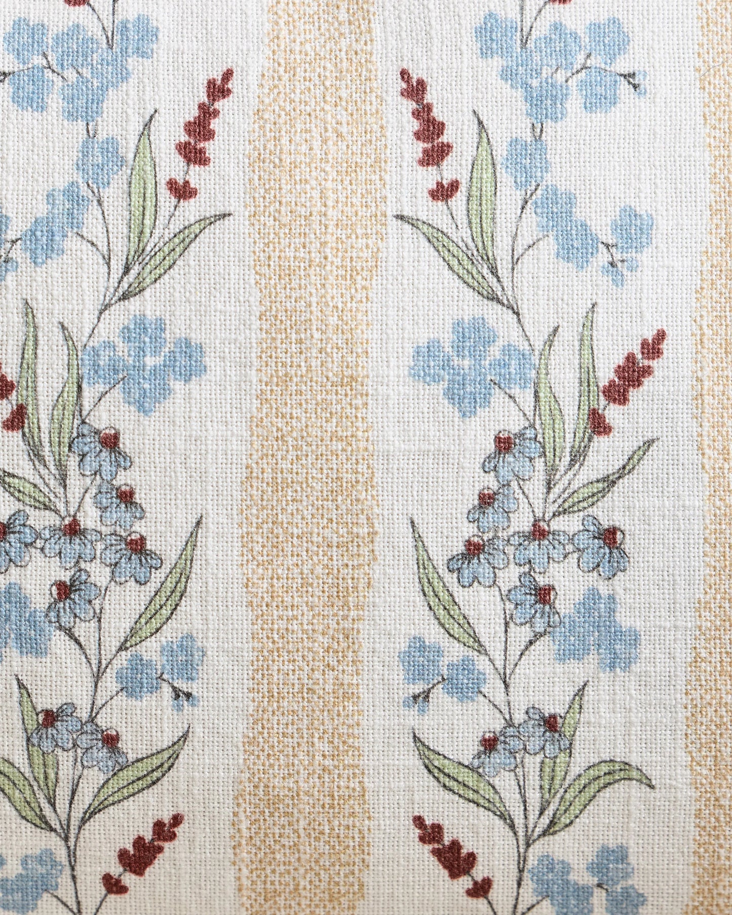Wildflower Cotton Pillow Cover (Set of 2) - 12x20 / Tan Stripe