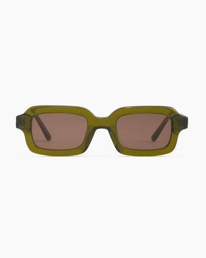 Fiji Polarized Acetate Sunglasses - Standard / Clear Spice with Deep Rose lens