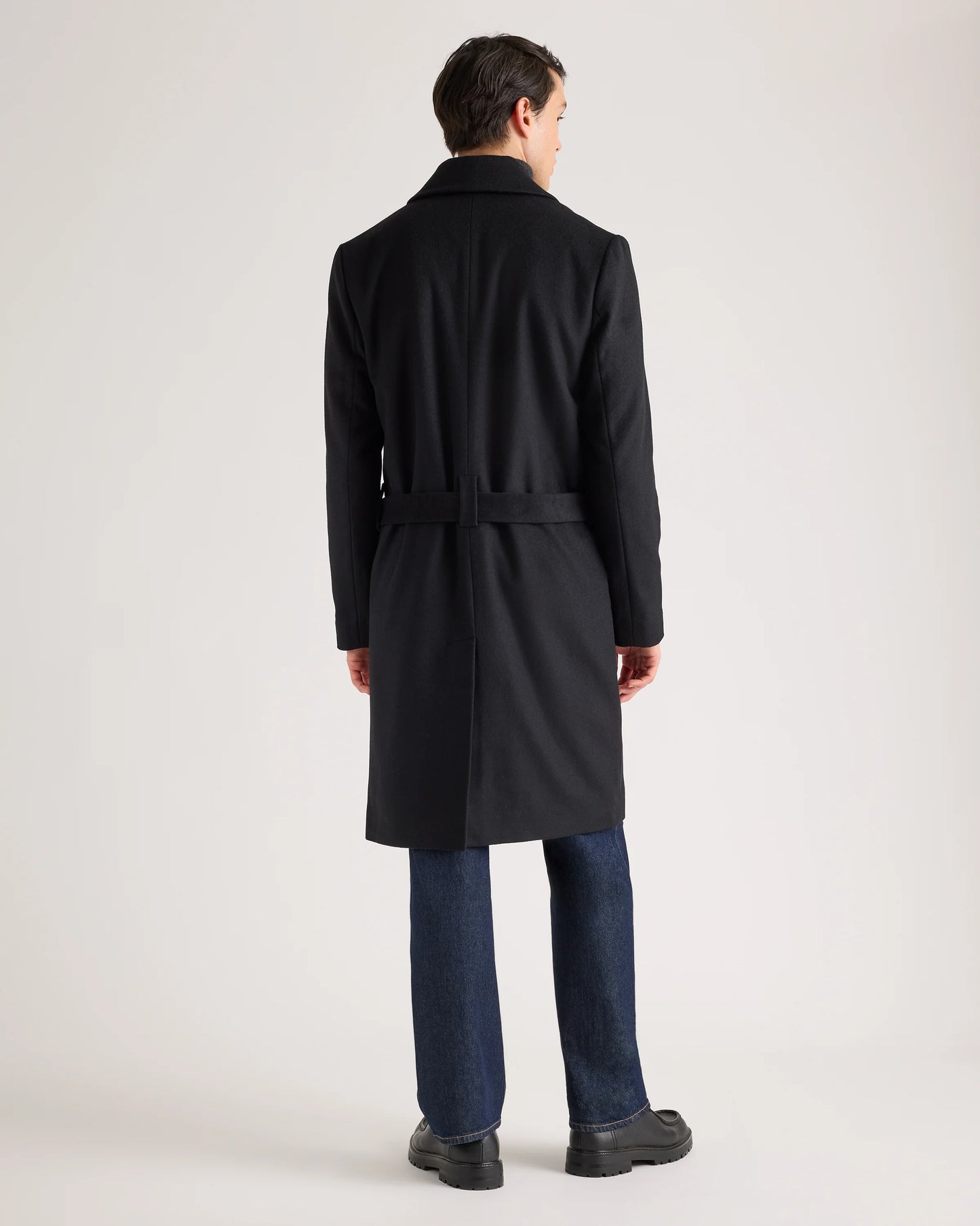 Italian Wool Belted Overcoat - S / Caramel