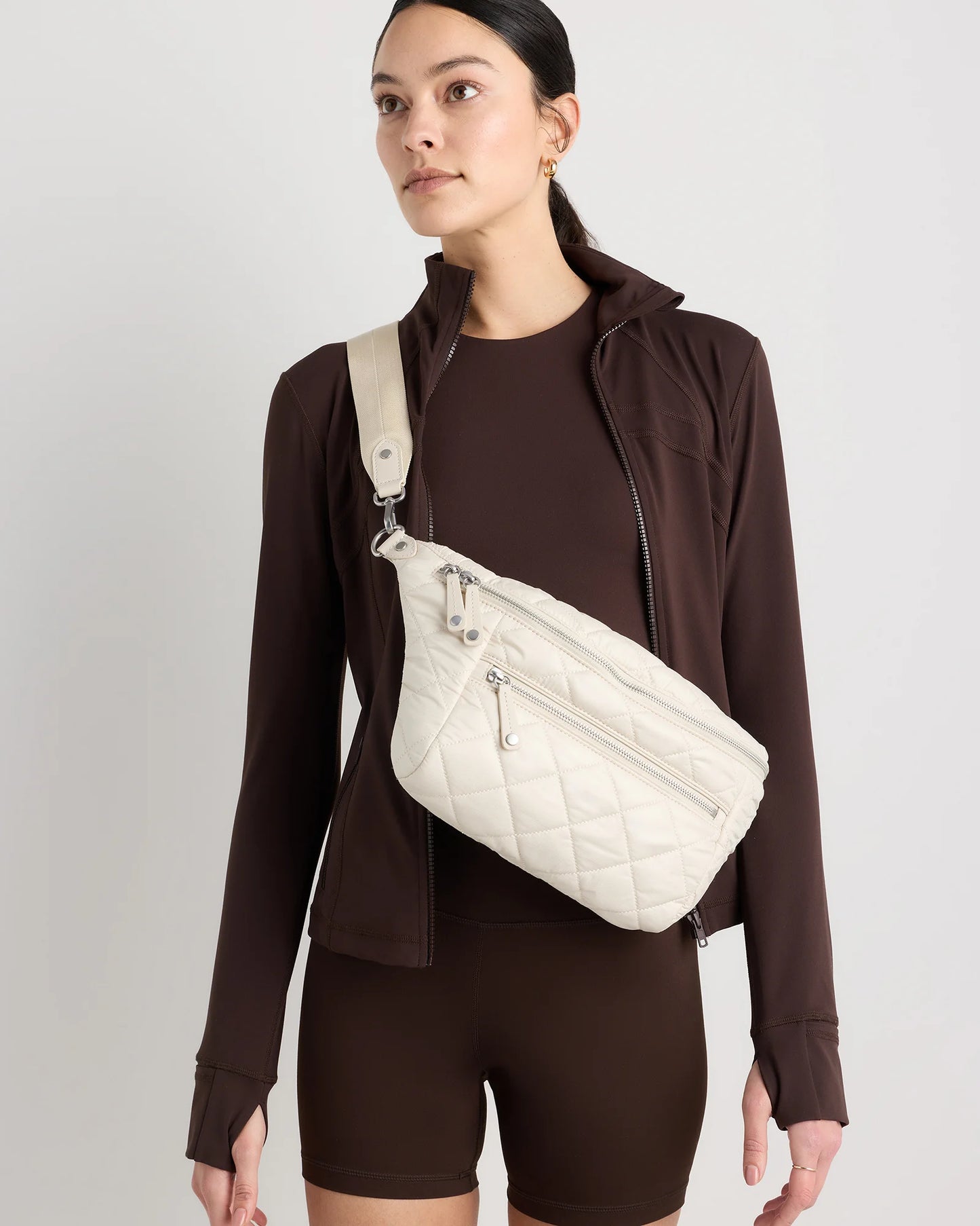 Transit Quilted Sling Bag - One Size / Black