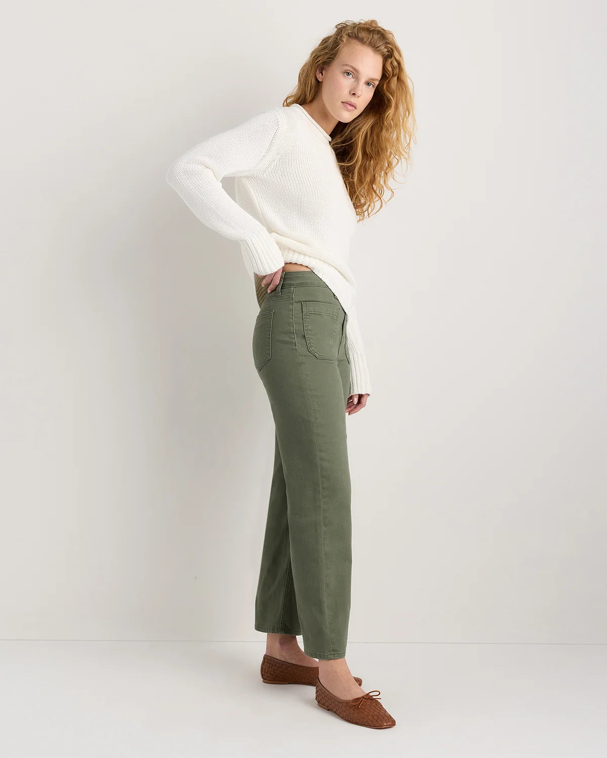 Bella Stretch Patch Pocket Wide Leg Jeans - 24 / Deep Sea Blue