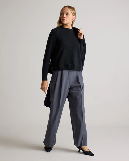 Luxe Baby Cashmere Crewneck Sweater - XS / Creamy Cortado