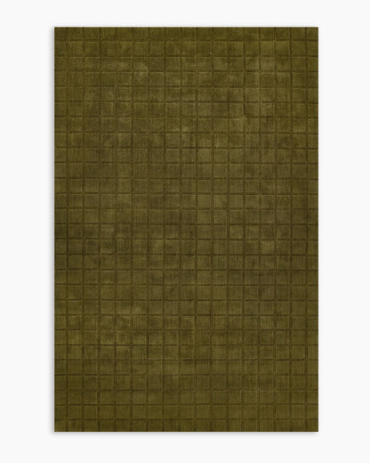 Lennox Hand-Loomed Wool Rug - 5' x 8' / Green