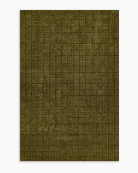 Lennox Hand-Loomed Wool Rug - 5' x 8' / Green