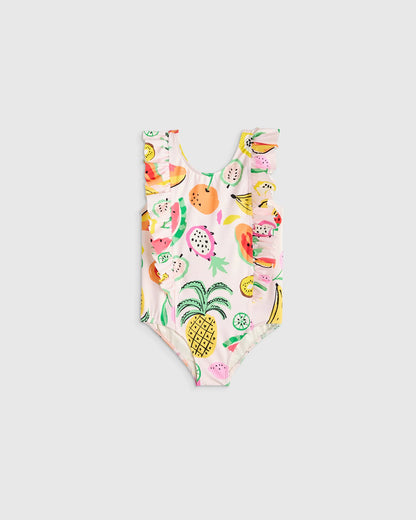 Ruffle One Piece Swimsuit - 2T / Soft Ditsy Floral