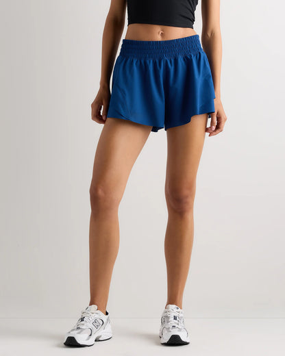 High-Rise Glide Running Shorts - XS / Black