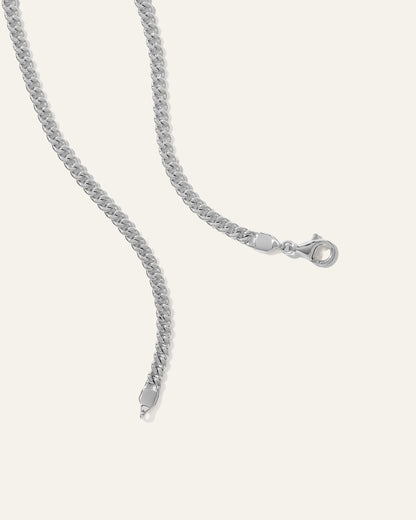 Cuban Curb Chain Necklace - 20" / Gold Vermeil