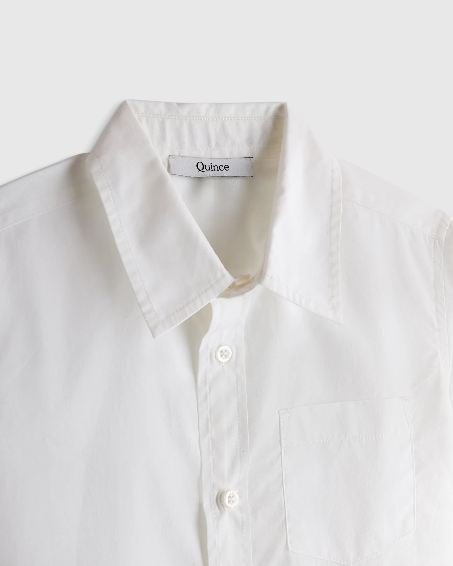 100% Organic Cotton Poplin Long Sleeve Button Down - 3T / White