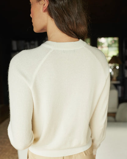 Mongolian Shrunken Cashmere Sweatshirt - XS / True Navy