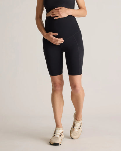 Ultra-Form Maternity Pocket Bike Short 9" - XS / Dark Coal