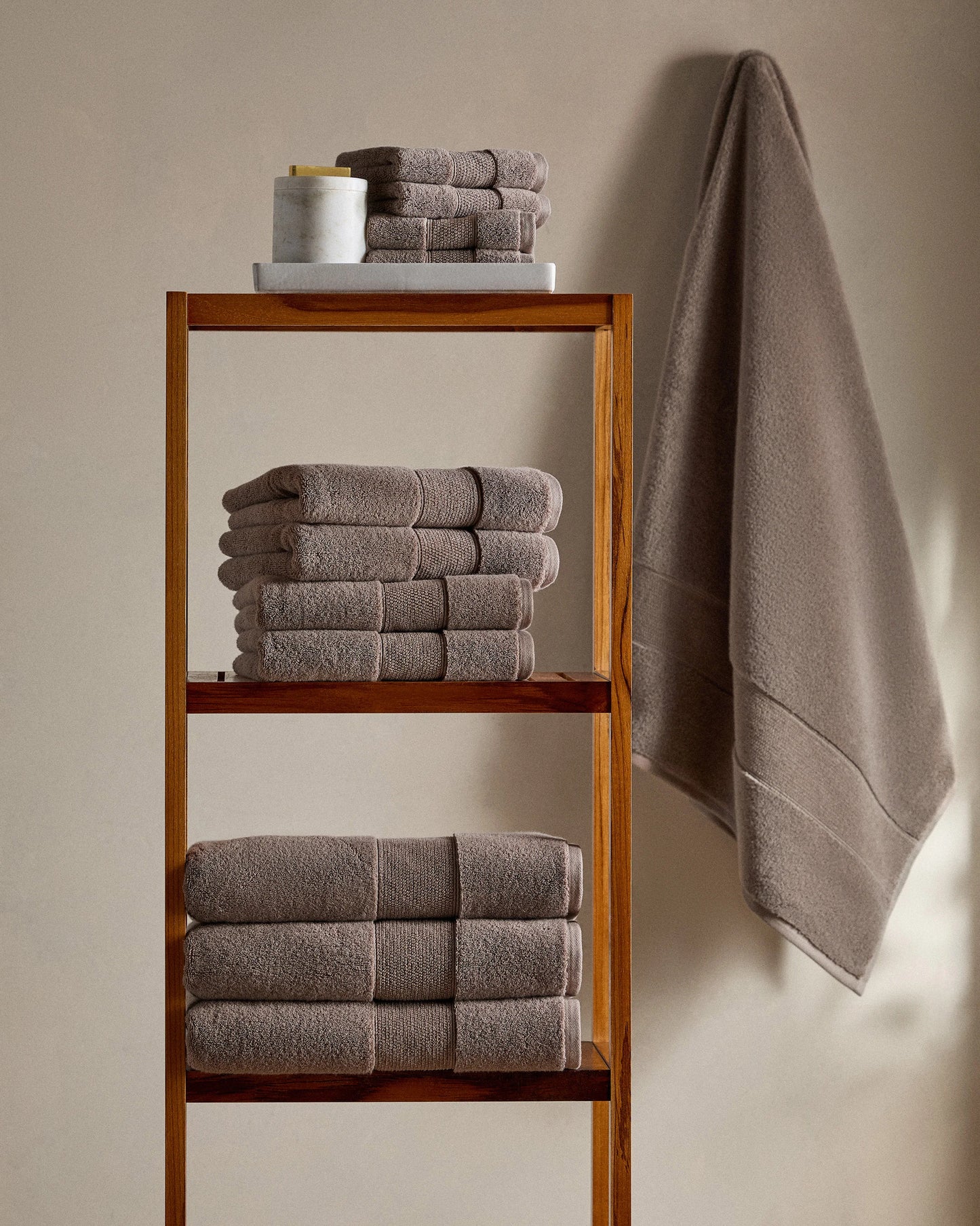 Classic Organic Turkish Cotton Hand Towel (Set of 2) - One Size / White