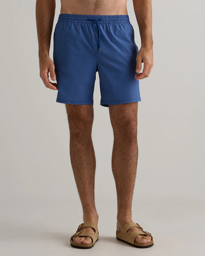 Italian Swim Trunks - 7" - XS / Navy Diamond Geo